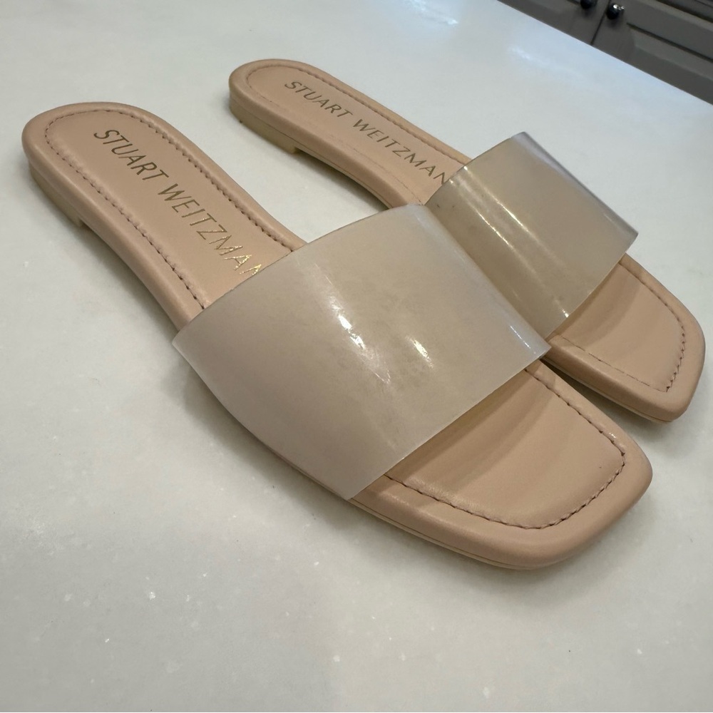 Stuart Weitzman 'Summer' Slide Sandal Rosewater Womens Size 7 NEW - Picture 5 of 12